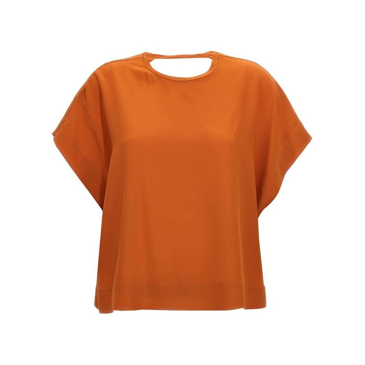 NUDE ヌード オレンジ Orange Silk bloshirt シャツ レディース 春夏202 ...