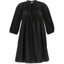 ヴァレンティノ　ドレス 【15,000円以上1,000円OFF!!】 RED VALENTINO レッド ヴァレンティノ ブラック Black Pleated poplin dress ドレス レディース 春夏2023 2R0VAHA0LUN0NO 【関税・送料無料】【ラッピング無料】 ju