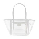【三連休限定1000円OFF】 バイファー BY FAR トートバッグ レディース ホワイト Tote bags Shopping 'Club Tote' 23SSCBTTTPWPPULARTPW White 関税 送料無料 ラッピング無料 2023SS ju