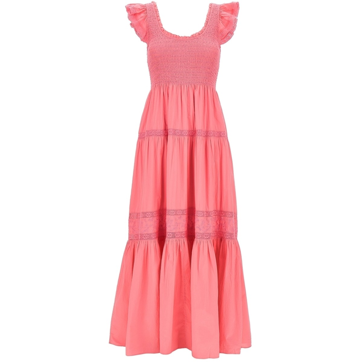  LOVESHACKFANCY ラブシャックファンシー ピンク Pink 'Chessie' long dress ドレス レディース 春夏2023 D1184289HVDPNK  ju