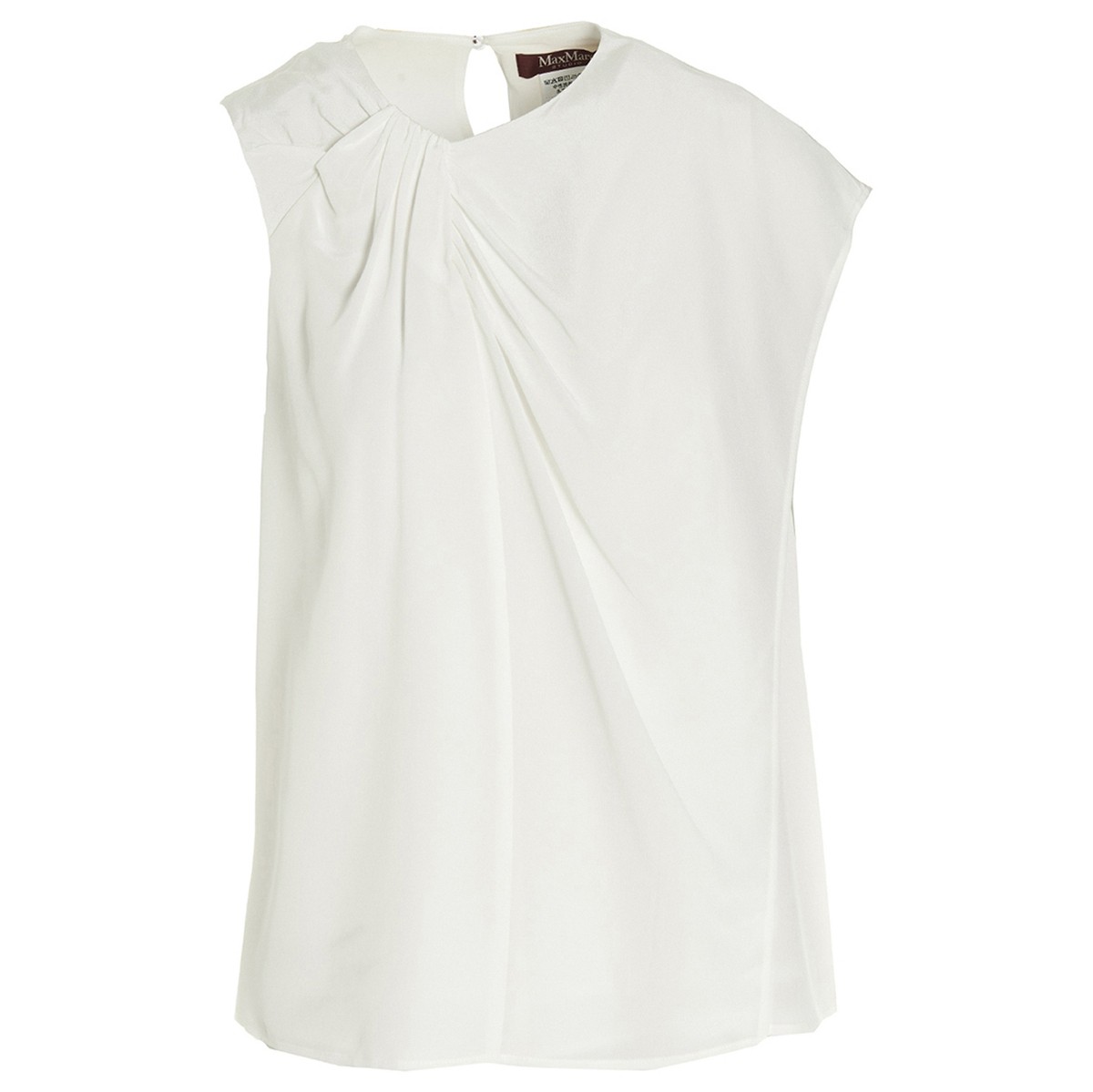 MAX MARA STUDIO マックスマーラ ステュディオ ホワイト White 'Baylda' top トップス レディース 春夏2023 UBALDA001 【関税・送料無料】【ラッピング無料】 ju