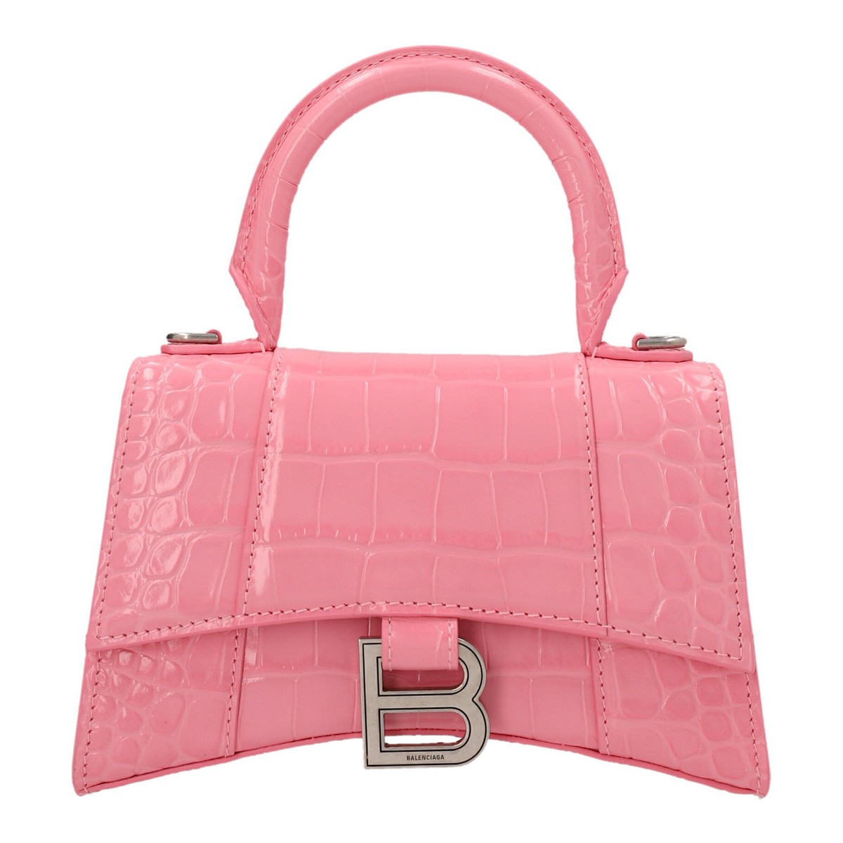 ハンドバッグ BALENCIAGA バレンシアガ ピンク Pink 'Hourglass XS' handbag バッグ レディース 春夏2023 5928331LR6Y5812 【関税・送料無料】【ラッピング無料】 ju