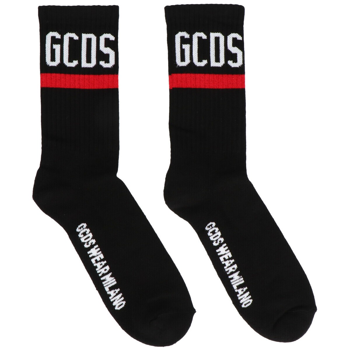 GCDS ジーシーディーエス ブラック Black Logo socks ソックス メンズ 春夏2023 CC94M01002402 【関税・送料無料】【ラッピング無料】 ju