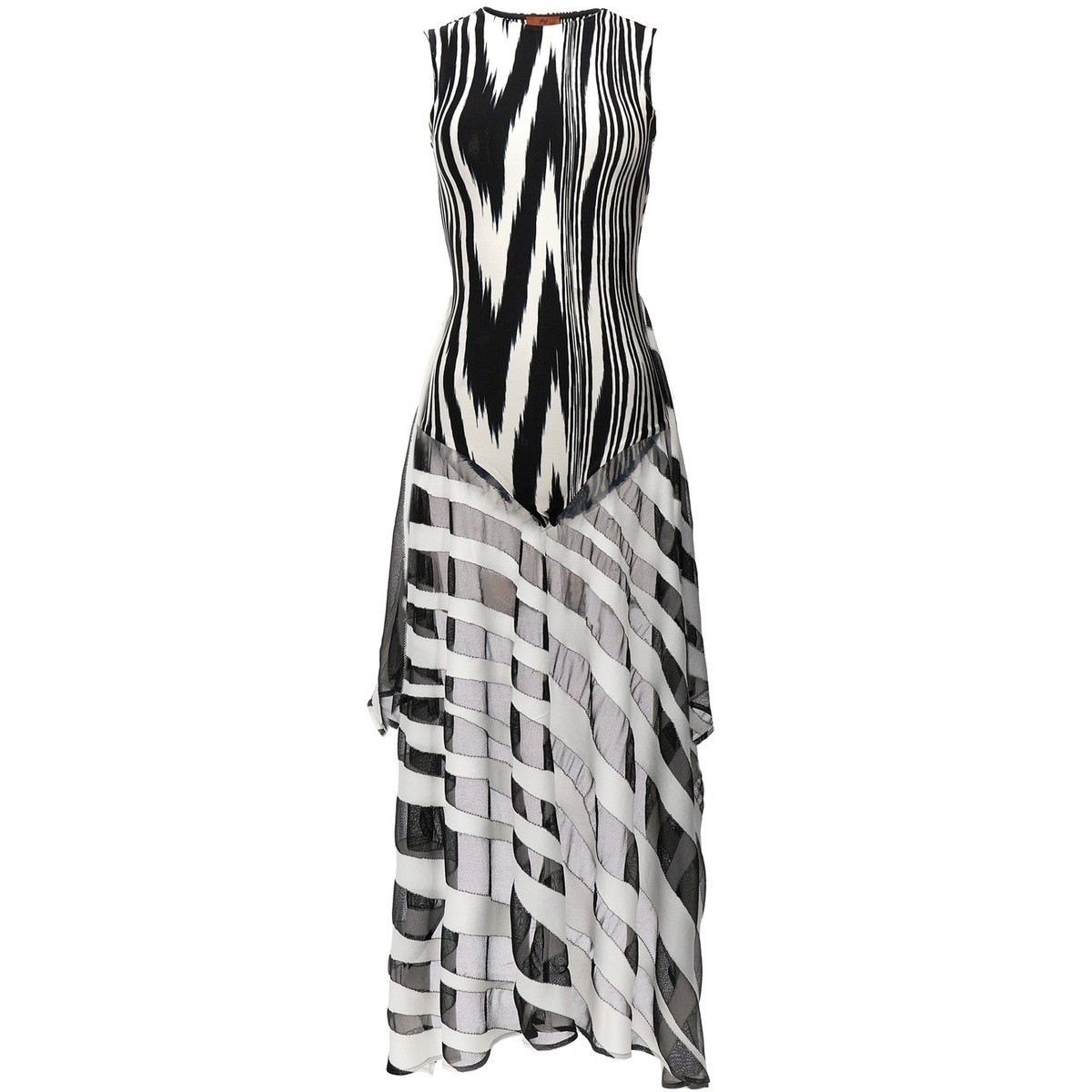 ꥯݥ桪 MISSONI ߥå ۥ磻 White/Black Tray patterned bodysuit  ǥ ղ2023 DS23SK3FBK026AF9001 ڴǡ̵ۡڥåԥ̵ ju