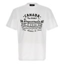 【15,000円以上ご購入で1,000円OFF！】 DSQUARED2 ディースクエアード ホワイト White/Black Logo print T-shirt Tシャツ メンズ 秋冬2023 S74GD1185S22427100 【関税・送料無料】【ラッピング無料】 ju