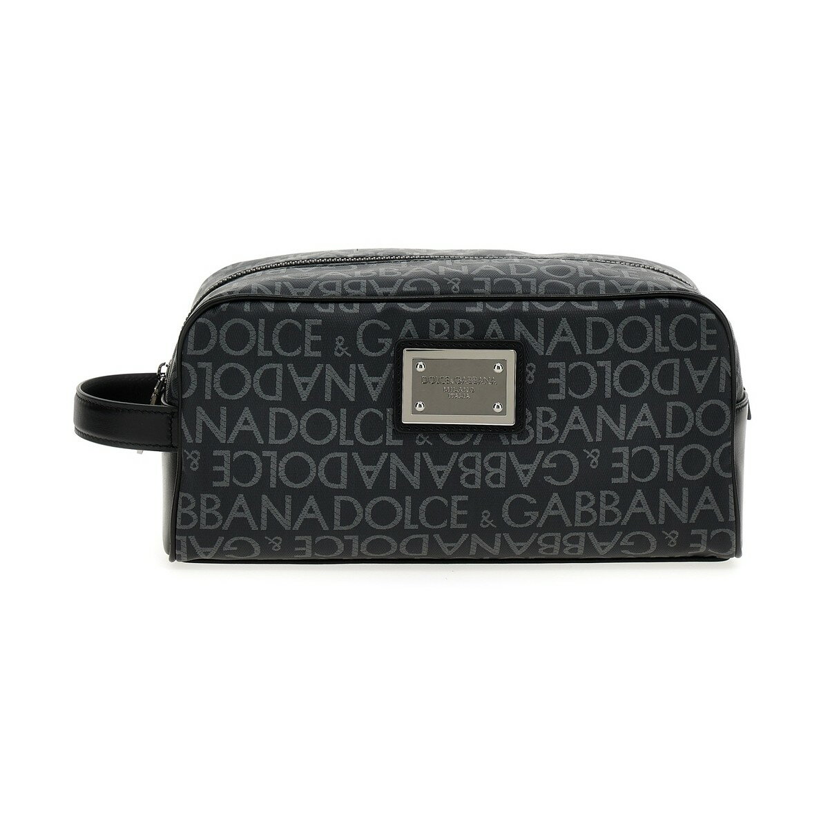 DOLCE&GABBANA ドルチェ&ガッバーナ ブラック Black Leather toiletry bag クラッチバッグ メンズ 秋冬2023 BT0989AJ7058B969 【関税・送料無料】【ラッピング無料】 ju