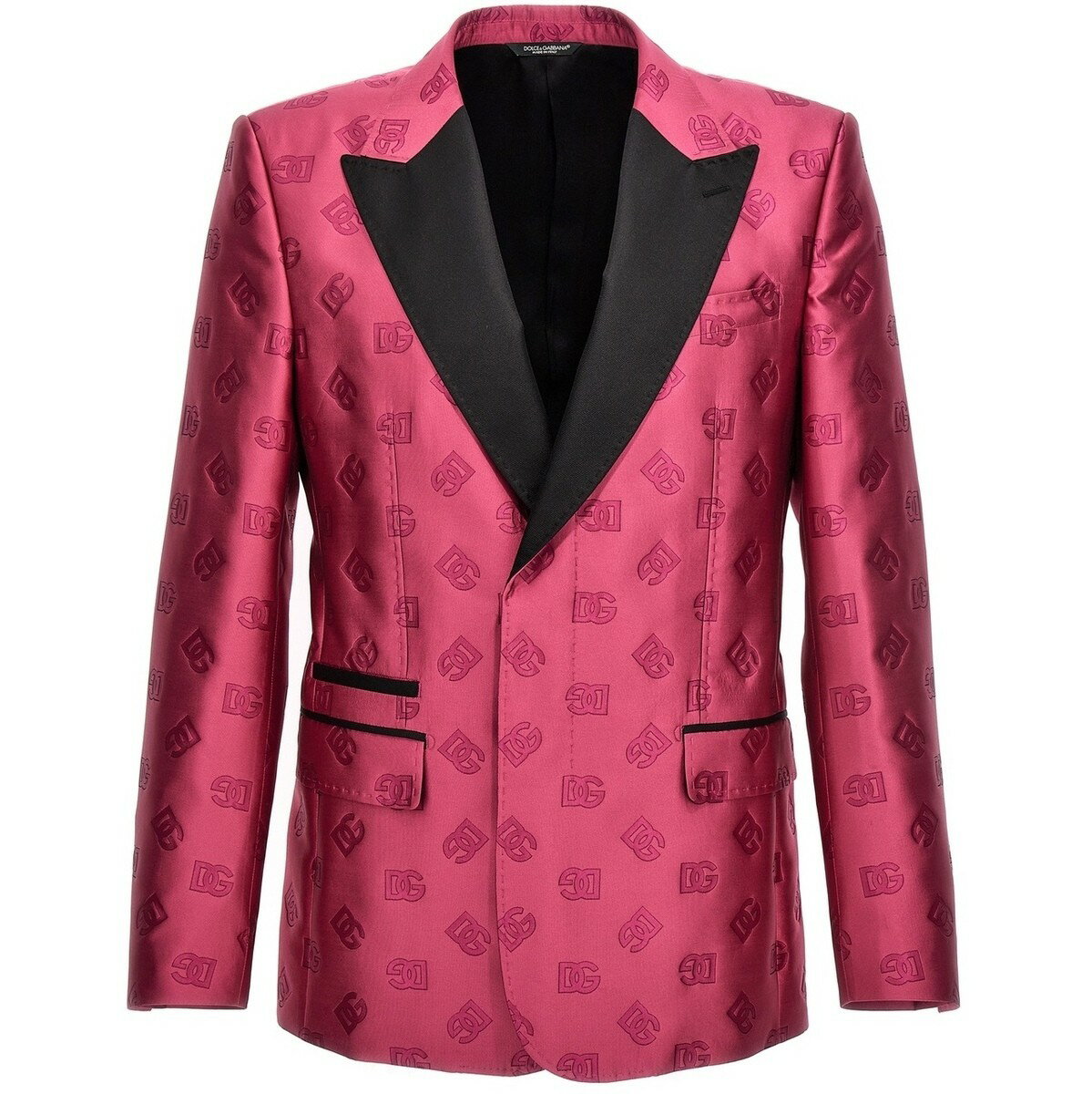 【土日限定クーポン配布中！】 DOLCE&GABBANA ドルチェ&ガッバーナ パープル Fuchsia Tuxedo blazer ジャケット メンズ 秋冬2023 G2RQ2THJMO3F0321 【関税・送料無料】【ラッピング無料】 ju