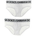 【本日0の付く日ポイント4倍!!】 DOLCE&GABBANA ドルチェ&ガッバーナ ホワイト White Brando 2-pack briefs アンダーウェア メンズ 秋冬2023 M9D69JONN97W0800 【関税・送料無料】【ラッピング無料】 ju