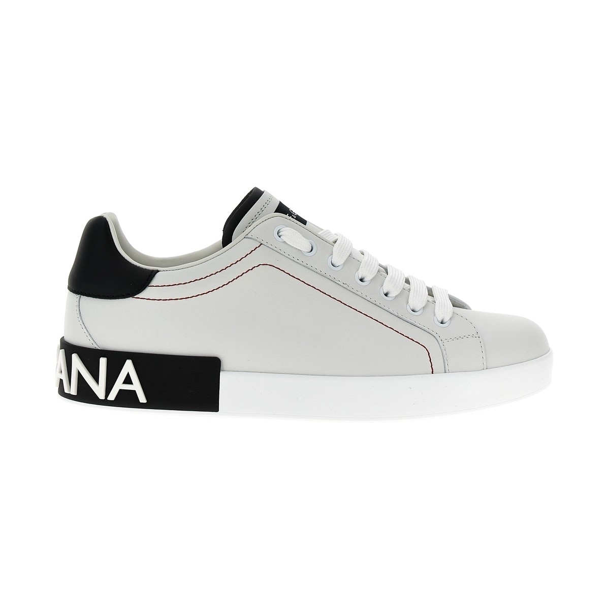 【土日限定クーポン配布中！】 DOLCE&GABBANA ドルチェ&ガッバーナ ホワイト White/Black Portofino sneakers スニーカー メンズ 秋冬2023 CS2216AH52689697 【関税・送料無料】【ラッピング無料】 ju