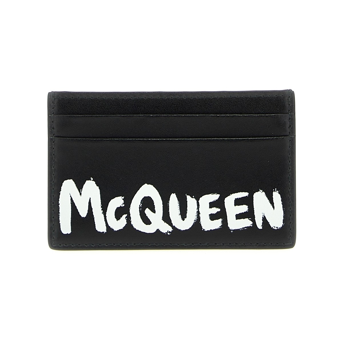 ALEXANDER MCQUEEN アレキサンダー マックイーン ホワイト White/Black Logo print card holder 財布 メンズ 秋冬2023 6021441AAML1070 【関税・送料無料】【ラッピング無料】 ju