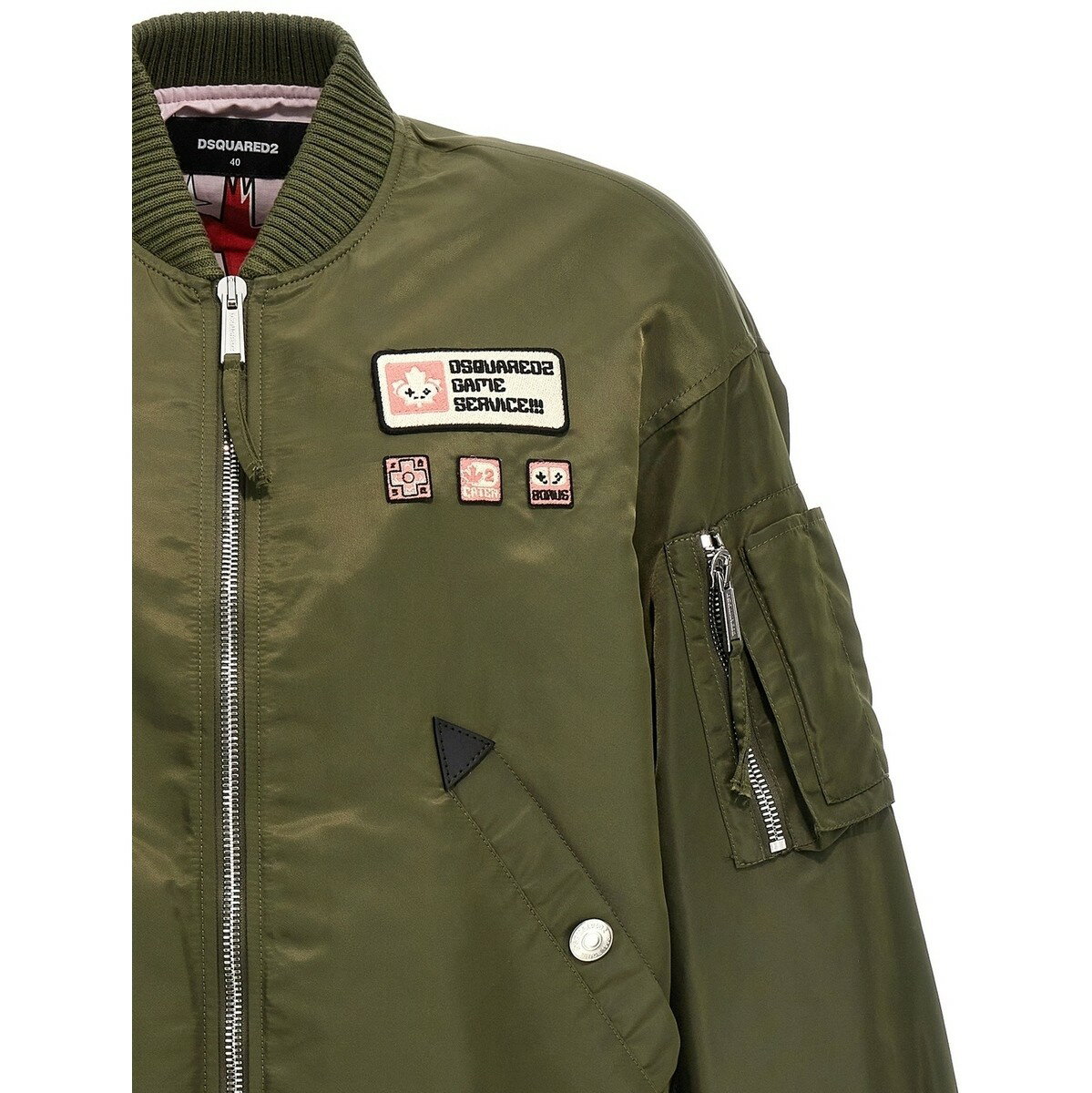DSQUARED2 ディースクエアード グリーン Green Classic bomber jacket コート レディース 秋冬2023 S75AM0995S78094727 【関税・送料無料】【ラッピング無料】 ju