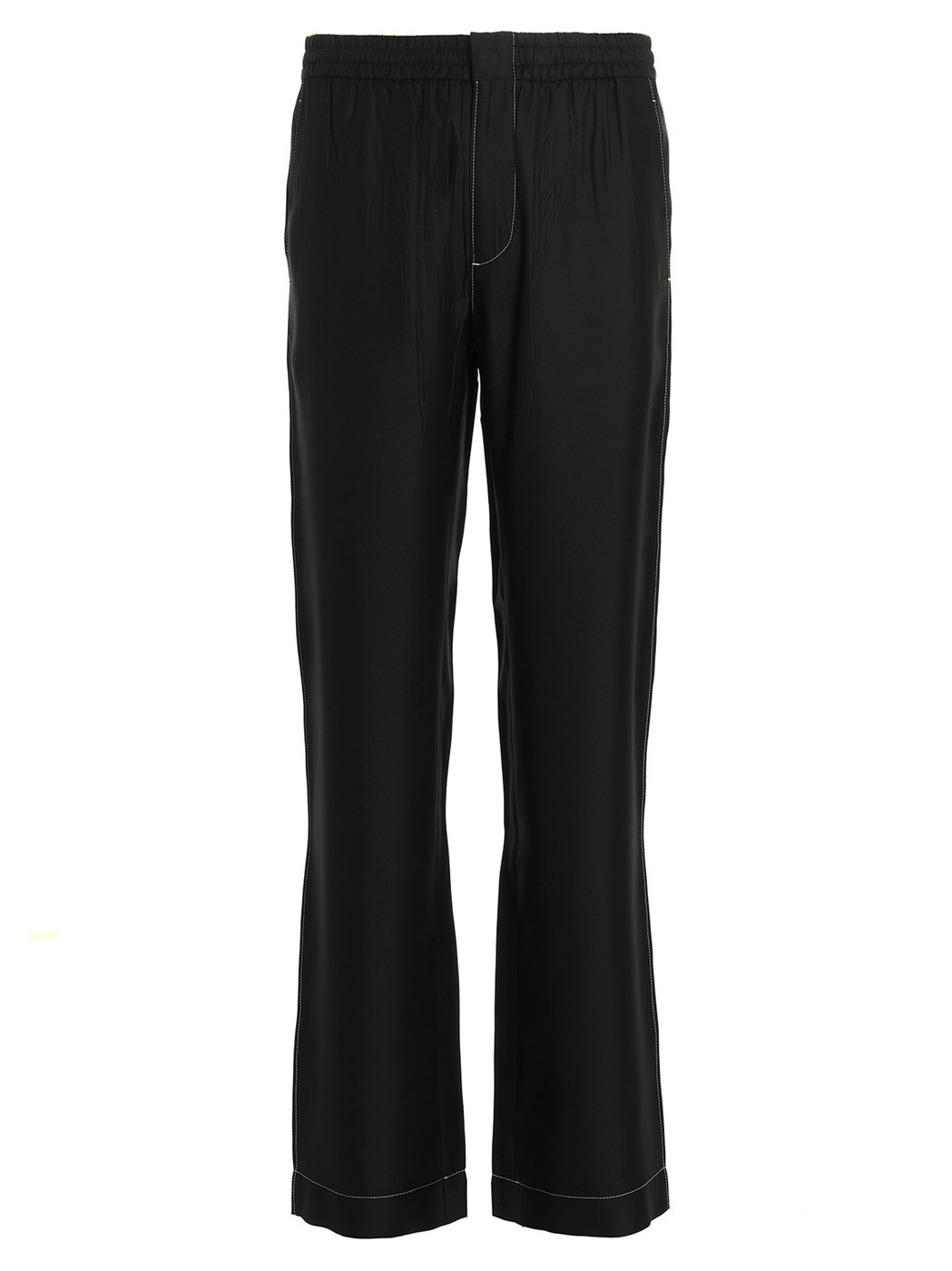 PRADA プラダ ブラック Black Silk trousers パンツ メンズ 春夏2023 SPH259S2311QWCF0002 【関税・送料無料】【ラッピング無料】 ju