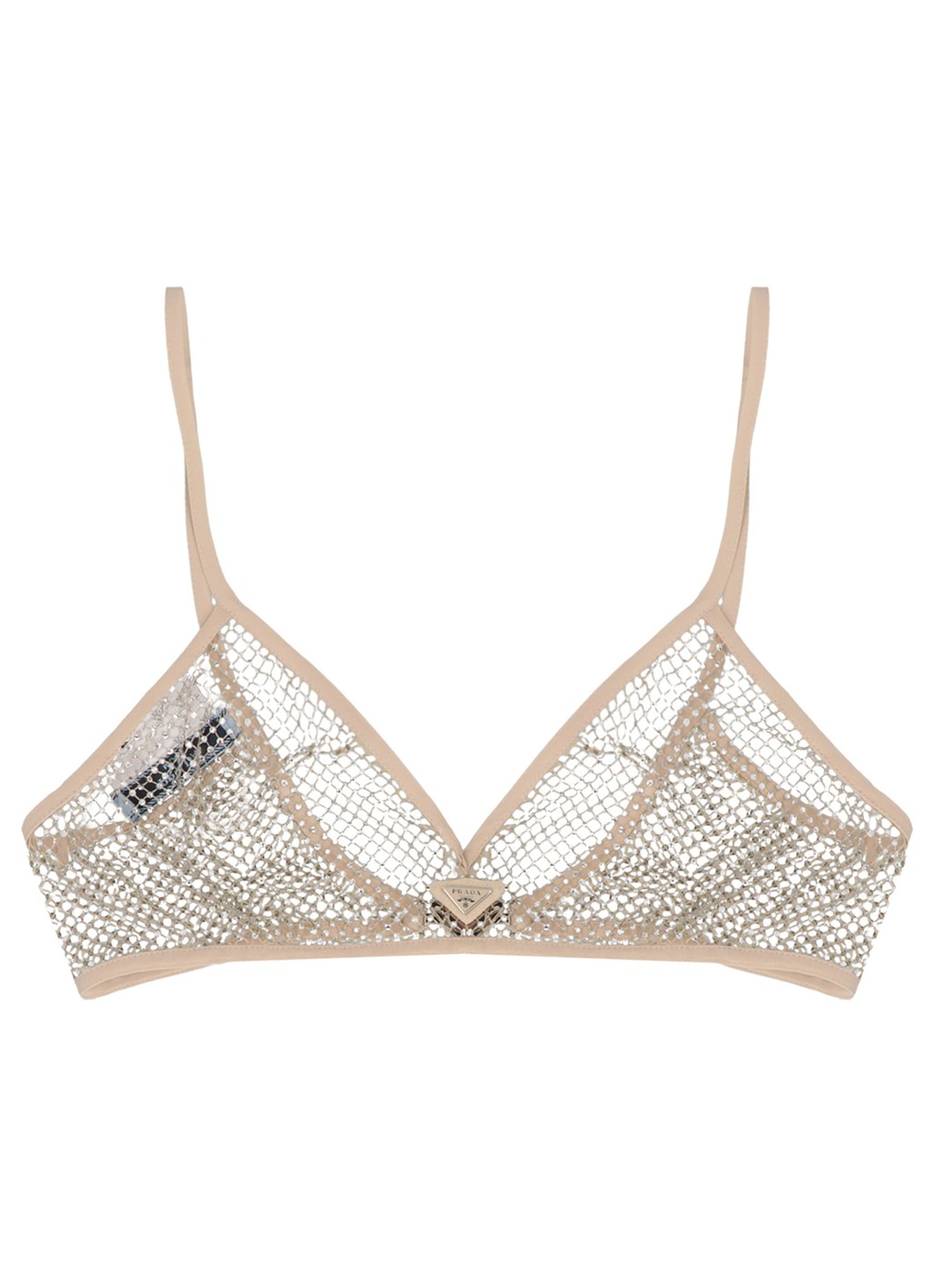 【15,000円以上ご購入で1,000円OFF！】 PRADA プラダ ベージュ Beige Rhinestone mesh bra アンダーウェア レディース 春夏2023 P918LRS23112B6F0Z2D 【関税・送料無料】【ラッピング無料】 ju