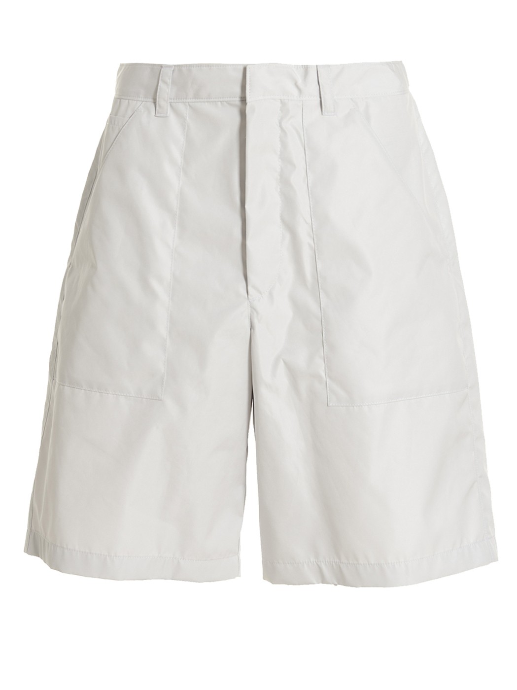 楽天BRANDSHOP・クラージュ楽天市場店【本日ポイント最大4倍!!】 プラダ PRADA ショーツ メンズ ホワイト Shorts Re-nylon bermuda shorts SPH86S23112VAF0009 White 関税 送料無料 ラッピング無料 2023SS ju