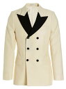 グッチ GUCCI グッチ ホワイト White/Black Mohair wool double breast blazer jacket ジャケット メンズ 春夏2023 721467Z67249174 【関税・送料無料】【ラッピング無料】 ju