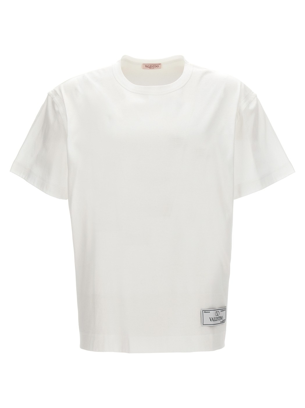 VALENTINO GARAVANI ヴァレンティノ ガラヴァーニ ホワイト White 'Maison Valentino label' T-shirt Tシャツ メンズ 春夏2024 4V3MG01F9K70BO 【関税・送料無料】【ラッピング無料】 ju