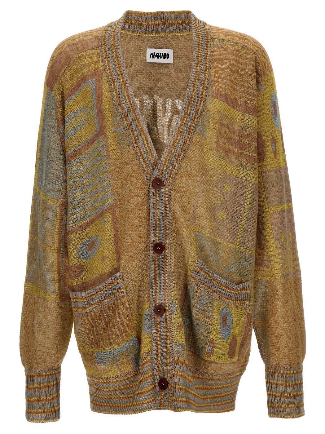 0ΤĤݥ4ܡ MAGLIANO ޥꥢ ١ Beige 'Grampa' cardigan ˥åȥ  ղ2024 R5830168001 ڴǡ̵ۡڥåԥ̵ ju