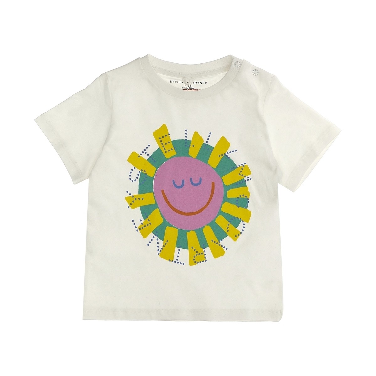 STELLA MCCARTNEY KIDS ステラ マッカートニー キッズ ホワイト White Printed T-shirt トップス ベビーガールズ 春夏2024 TU8121Z0434100 【関税・送料無料】【ラッピング無料】 ju