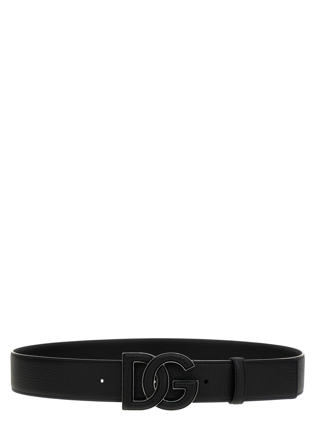 Ｄ＆Ｇ ベルト（メンズ） DOLCE&GABBANA ドルチェ&ガッバーナ ブラック Black Logo leather belt ベルト メンズ 春夏2024 BC4675AT48980999 【関税・送料無料】【ラッピング無料】 ju