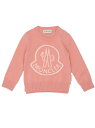 【本日ポイント4倍!!】 モンクレール アンファン MONCLER ENFANT セーター カーディガン ベビーガールズ ピンク Sweater, cardigans Logo sweater 9C00002M1127521 Pink 関税 送料無料 ラッピング無料 2022AW ju