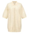 プラダ 【10周年記念クーポン！P4倍！】 PRADA プラダ ホワイト White Mesh knit shirt シャツ メンズ 春夏2024 UMG321SOOO14HDF0009 【関税・送料無料】【ラッピング無料】 ju