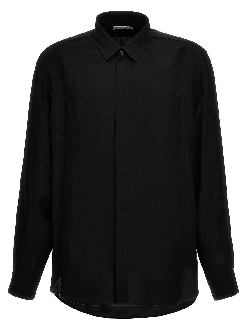  SAINT LAURENT PARIS イヴ サンローラン ブラック Black Plumetis shirt シャツ メンズ 春夏2024 646850Y1I611000  ju