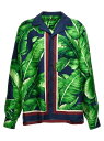 【10周年記念クーポン！P4倍！】 DOLCE&GABBANA ドルチェ&ガッバーナ グリーン Green 'Banano' shirt シャツ メンズ 春夏2024 G5IF1THI1QAH4005 【関税・送料無料】【ラッピング無料】 ju