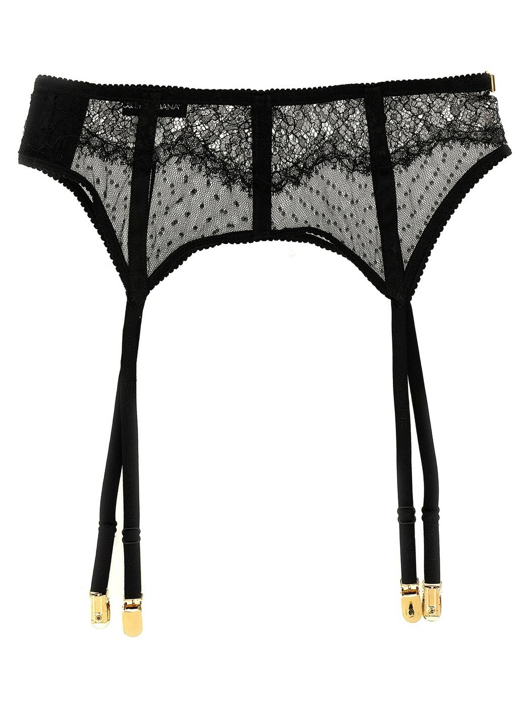 DOLCE&GABBANA ドルチェ&ガッバーナ ブラック Black Lace garters ソックス レディース 春夏2024 O4A50TONO25N0000 【関税・送料無料】【ラッピング無料】 ju