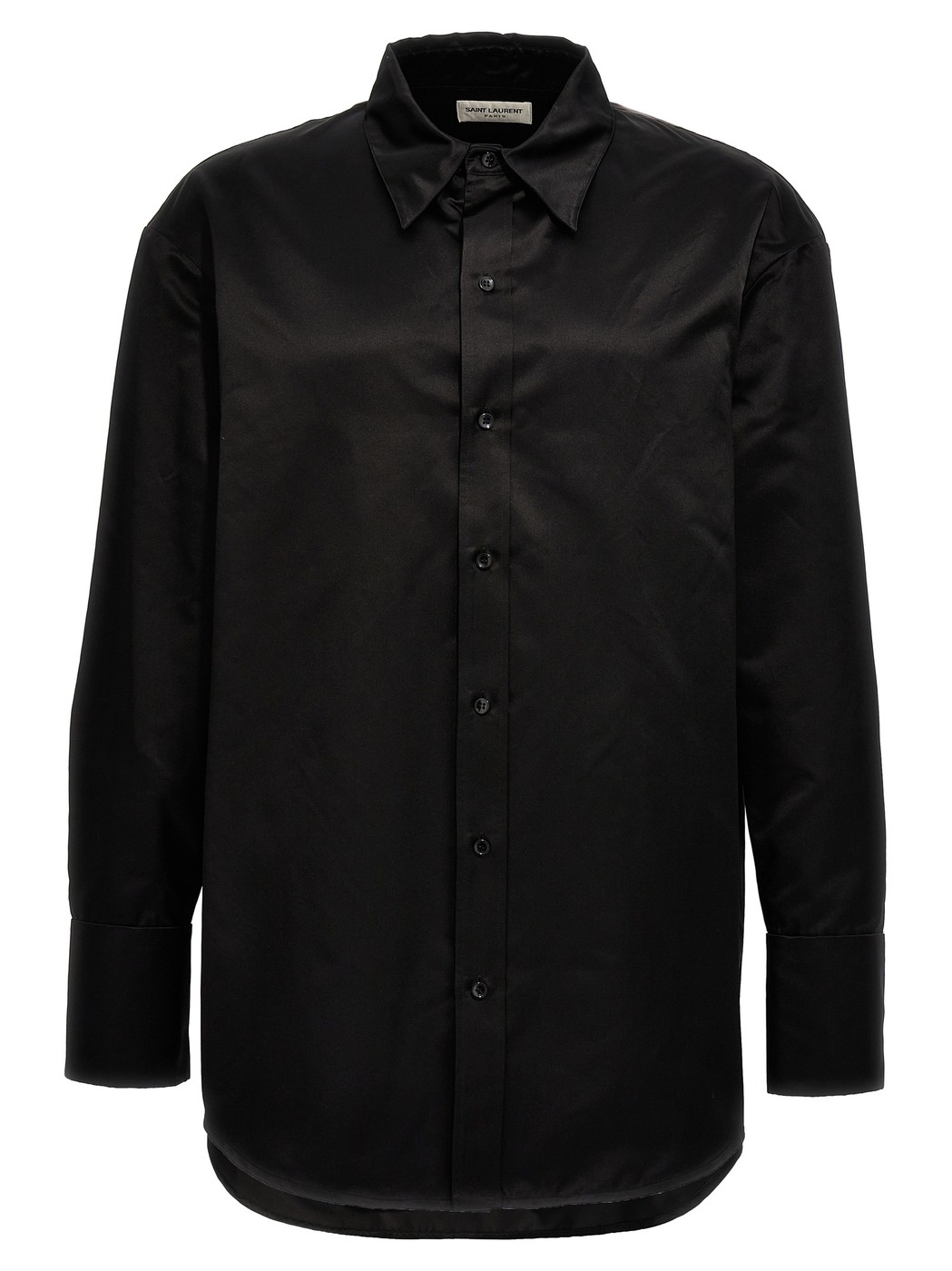 【本日ポイント4倍!!】 イヴ サンローラン SAINT LAURENT PARIS シャツ メンズ ブラック Shirts Silk shirt 788143Y015O1000 Black 関税 送料無料 ラッピング無料 2024SS ju