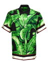 【10周年記念クーポン！P4倍！】 DOLCE&GABBANA ドルチェ&ガッバーナ グリーン Green 'Banano' shirt シャツ メンズ 春夏2024 G5LG9THI1QZHN005 【関税・送料無料】【ラッピング無料】 ju