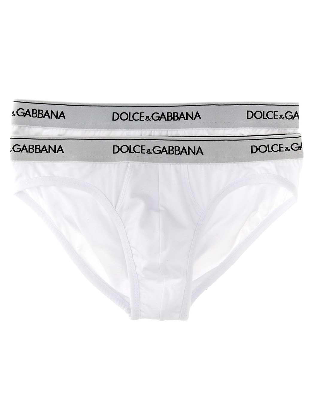 ドルチェ&ガッバーナ 【土日限定クーポン配布中！】 DOLCE&GABBANA ドルチェ&ガッバーナ ホワイト White 'Midi Brief' 2-pack briefs アンダーウェア メンズ 春夏2024 M9C03JONN95W0800 【関税・送料無料】【ラッピング無料】 ju