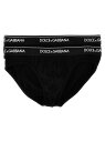 DOLCE&GABBANA ドルチェ&ガッバーナ ブラック Black 'Midi Brief' 2-pack briefs アンダーウェア メンズ 春夏2024 M9C03JONN95N0000 【関税・送料無料】【ラッピング無料】 ju