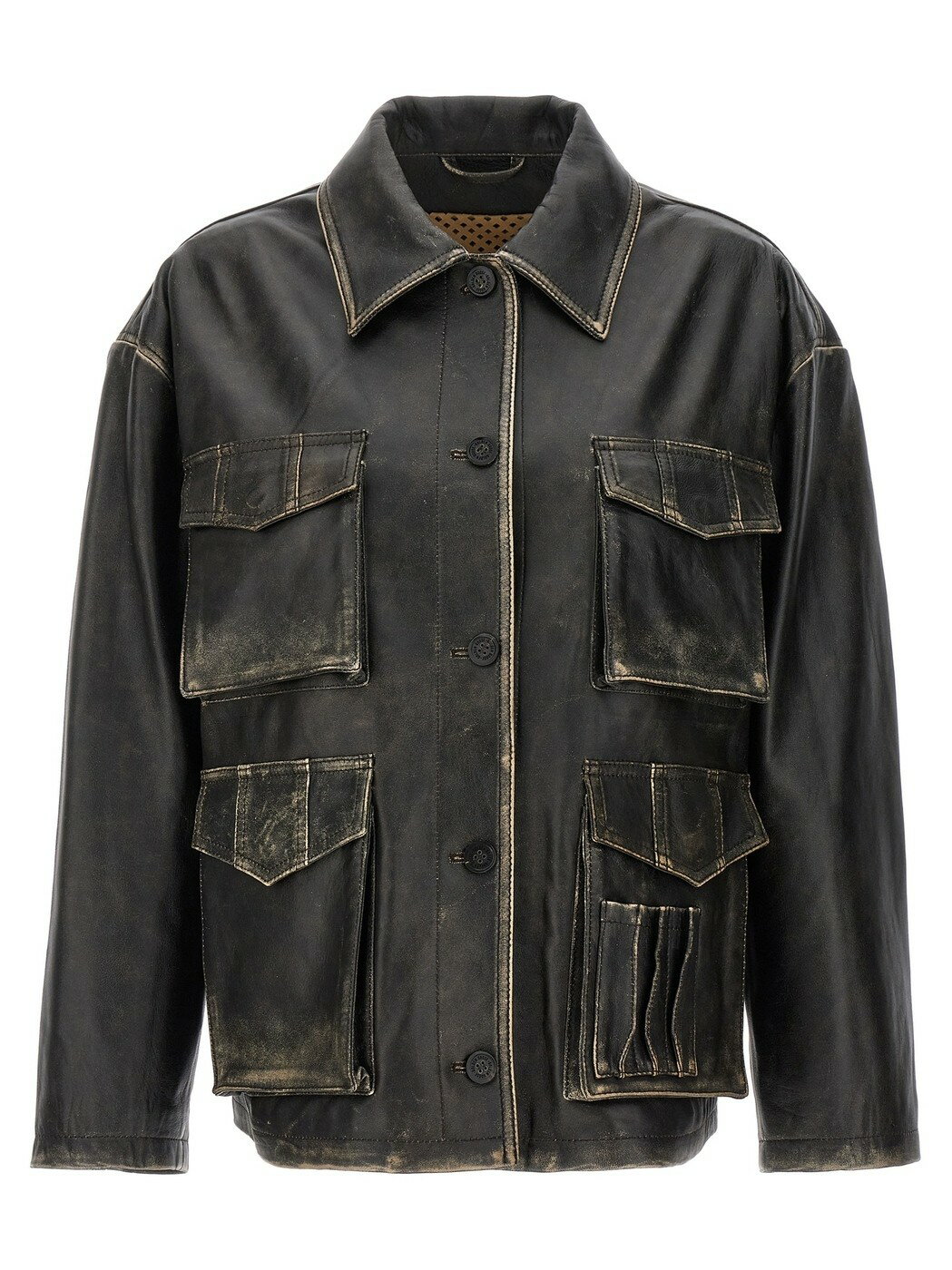 GOLDEN GOOSE ゴールデン グース デラックス ブランド ブラウン Brown 'Leonor' jacket ジャケット レ..