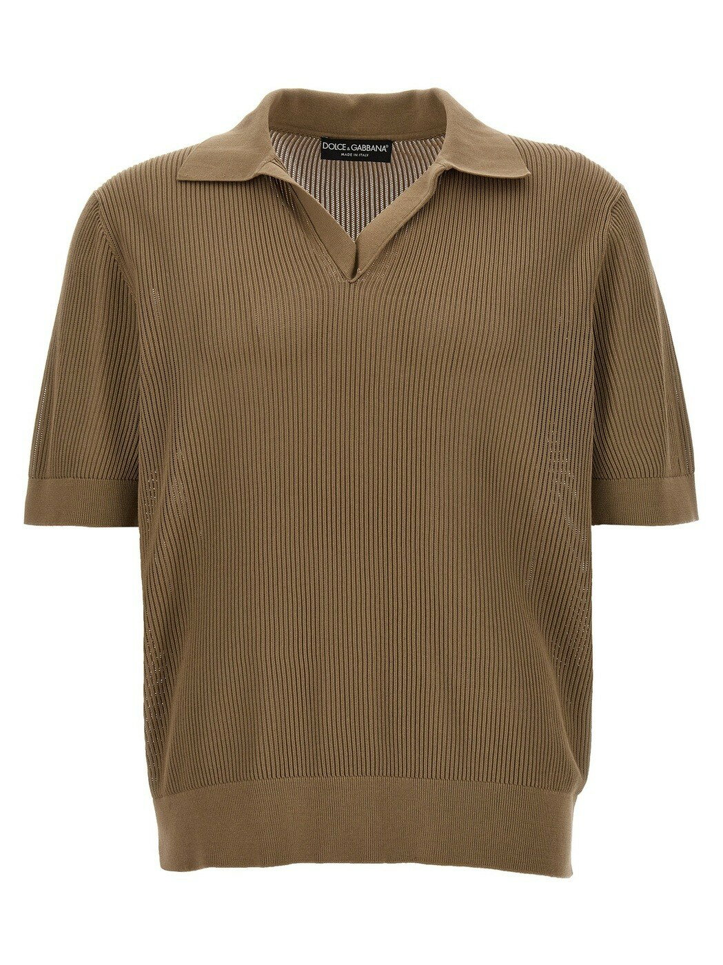 【土日限定クーポン配布中！】 DOLCE&GABBANA ドルチェ&ガッバーナ ベージュ Beige Knitted polo shirt トップス メンズ 春夏2024 GXZ28TJBCCHM0264 【関税・送料無料】【ラッピング無料】 ju