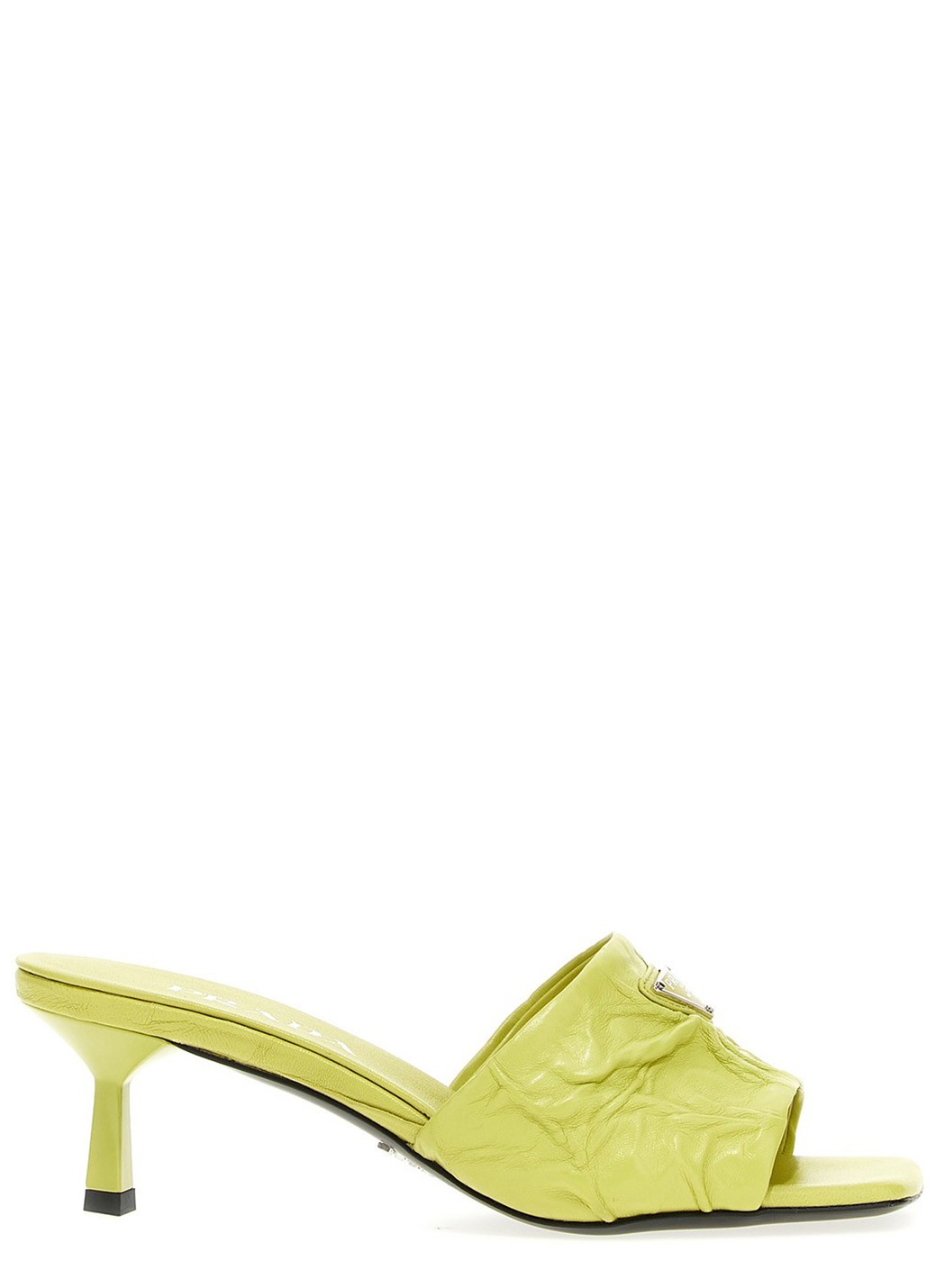 プラダ PRADA プラダ イエロー Yellow Coated nappa mules サンダル レディース 春夏2023 1XX666QU8F0322 【関税・送料無料】【ラッピング無料】 ju