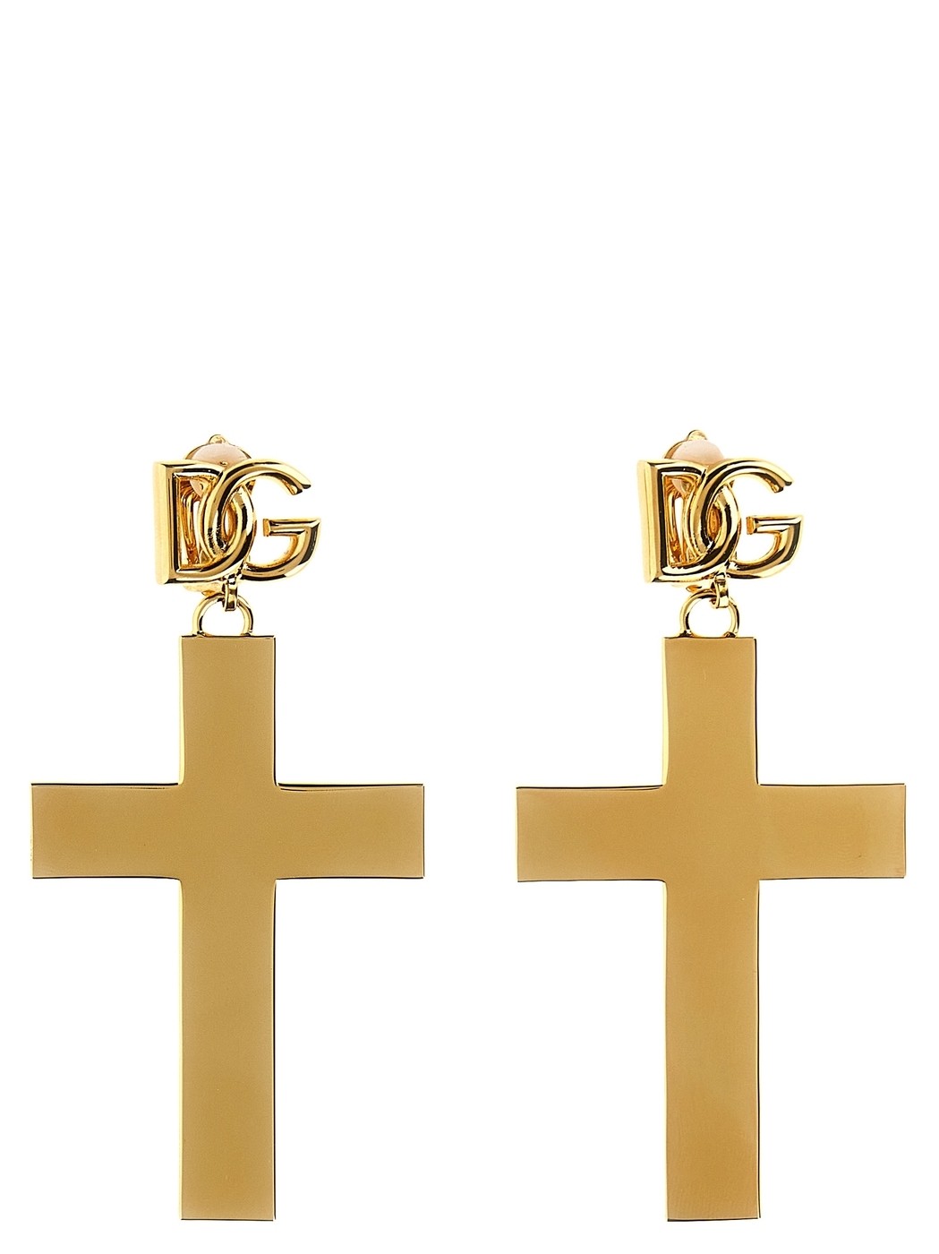 DOLCE&GABBANA ɥ&åС  Gold Cross earrings 奨꡼ ǥ ղ2024 W...