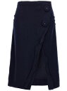 【15,000円以上1,000円OFF!!】 PRADA プラダ ブルー Blue Skirt with maxi button split スカート レディース 春夏2023 21435129OF0008 【関税・送料無料】【ラッピング無料】 ju