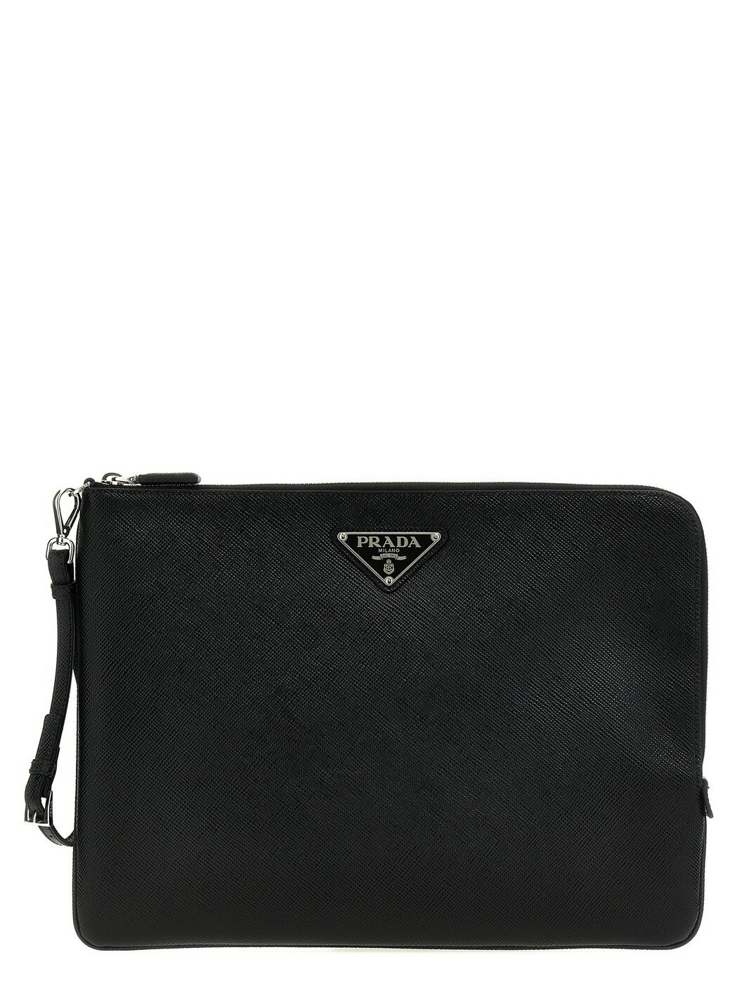 【土日限定クーポン配布中！】 PRADA プラダ ブラック Black Saffiano large pouch クラッチバッグ メンズ 春夏2024 2NH0232FADF0002 【関税・送料無料】【ラッピング無料】 ju