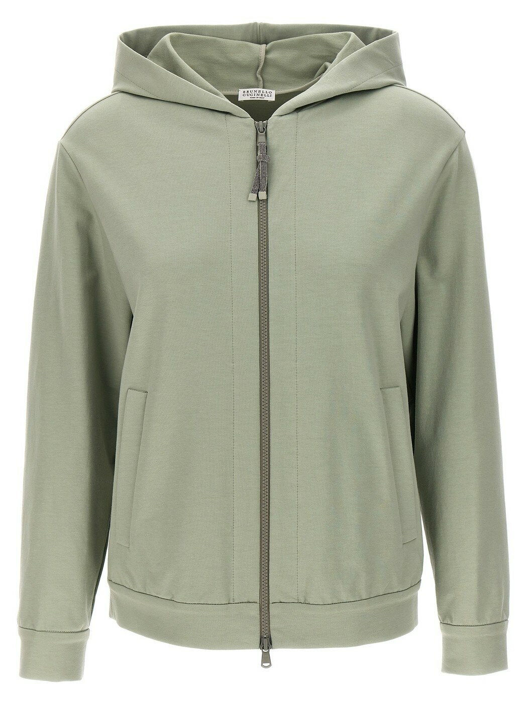 【5のつく日は全商品ポイント4倍】 BRUNELLO CUCINELLI ブルネロクチネリ グリーン Green 'Monile' hoodie トレーナー レディース 春夏2024 MH827SA306C9594 【関税・送料無料】【ラッピング無料】 ju