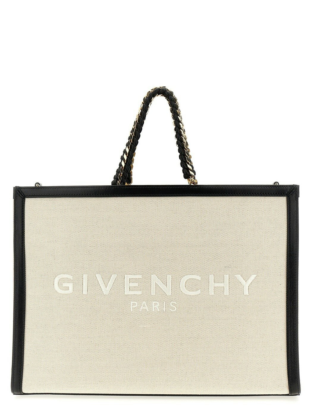 ジバンシィ GIVENCHY ジバンシィ ホワイト White/Black Medium 'G Tote' shopping bag トートバッグ レディース 春夏2024 BB50Z3B21P257 【関税・送料無料】【ラッピング無料】 ju