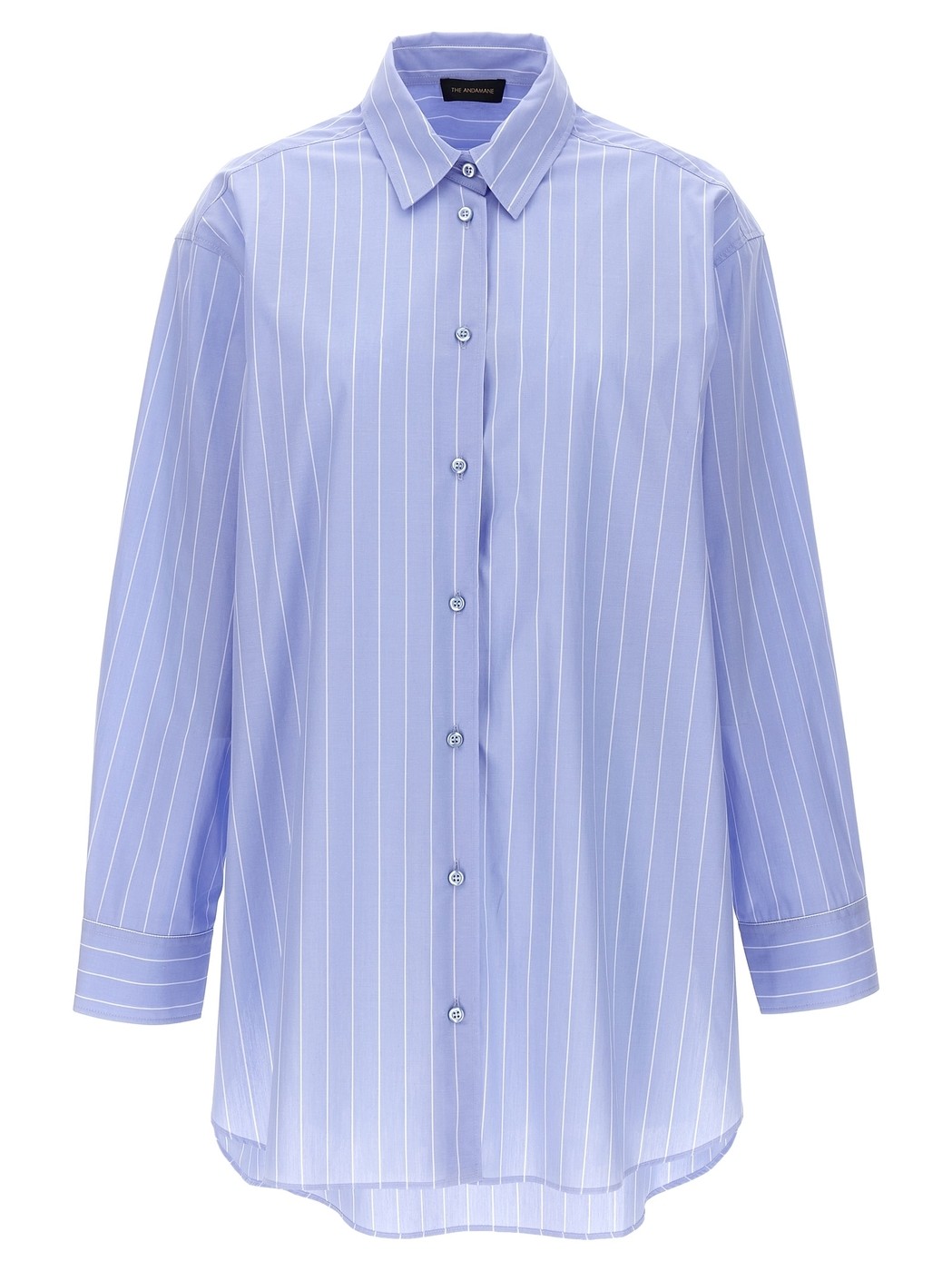 【土日限定クーポン配布中！】 THE ANDAMANE ブルー Light Blue 'Raily' shirt シャツ レディース 春夏2024 TM150177CTNC168LIGHTBLUEWHITE 【関税・送料無料】【ラッピング無料】 ju