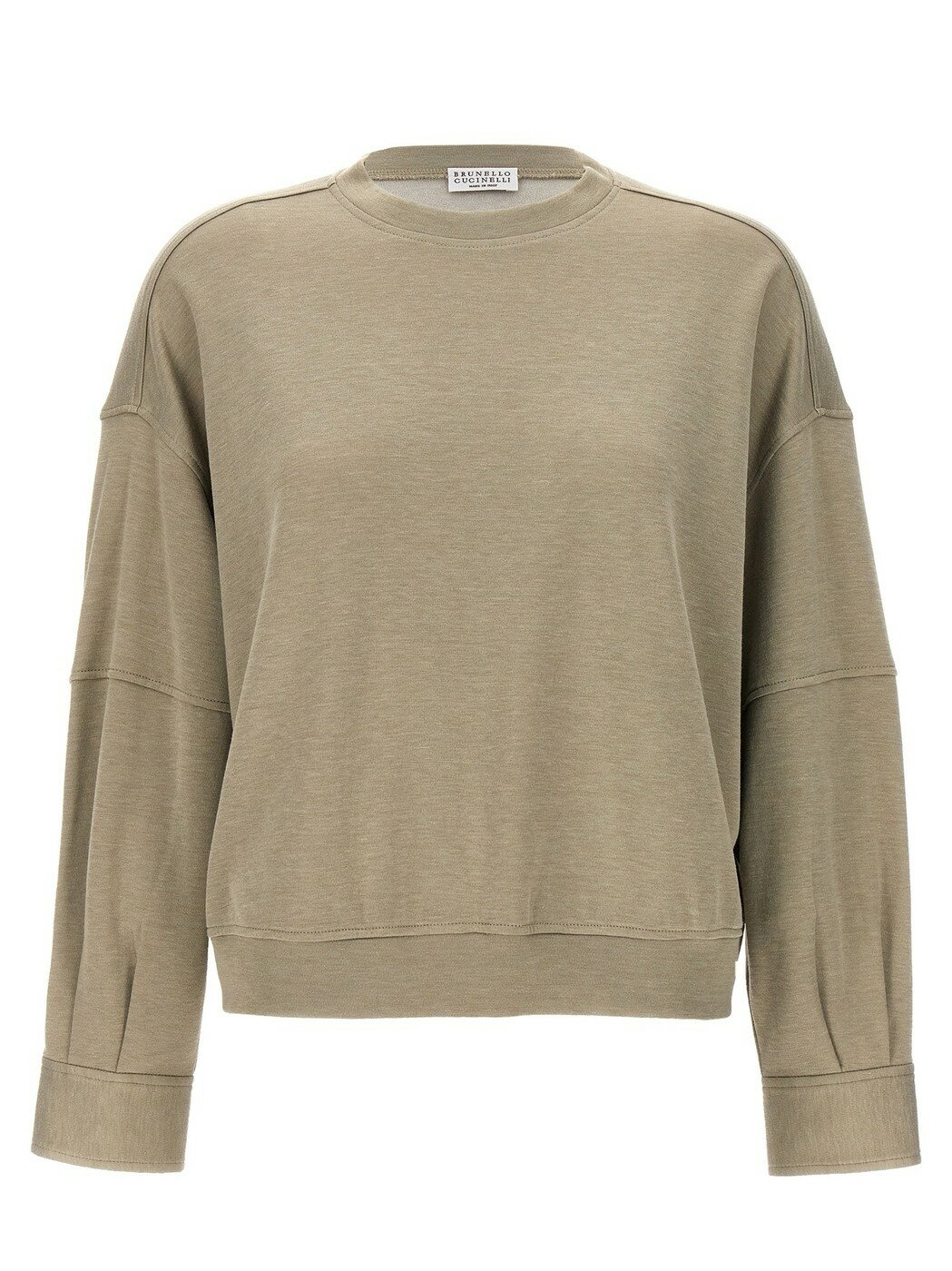 【5のつく日は全商品ポイント4倍】 BRUNELLO CUCINELLI ブルネロクチネリ グリーン Green 'Monile' sweatshirt トレーナー レディース 春夏2024 MD828SM600C9181 【関税・送料無料】【ラッピング無料】 ju