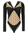 マリーンセル MARINE SERRE アンダーウェア レディース マルチカラー Underwear 'All over moon' bodysuit WTO392BK99 Multicolor 関税 送料無料 ラッピング無料 2024SS ju