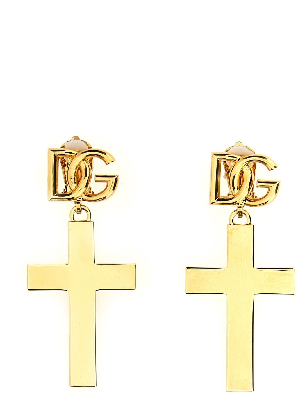 DOLCE&GABBANA ɥ&åС  Gold Cross logo earrings 奨꡼ ǥ ղ2...