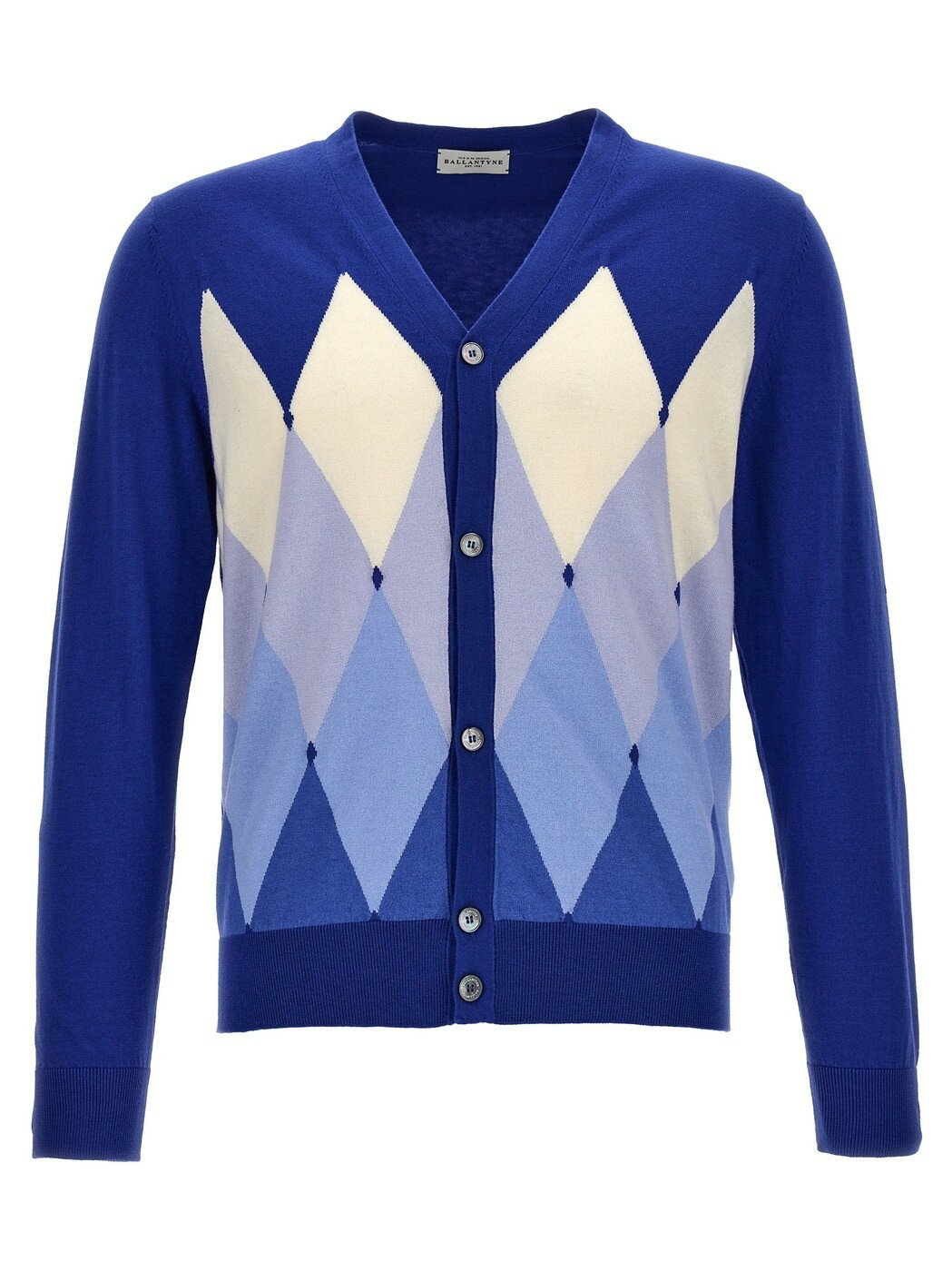 【土日限定クーポン配布中！】 BALLANTYNE バランタイン ブルー Blue 'Argyle' cardigan ニットウェア メンズ 春夏2024 B2K00114CA893522 【関税・送料無料】【ラッピング無料】 ju