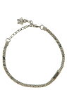 【15,000円以上ご購入で1,000円OFF！】 VERSACE ヴェルサーチ シルバー Silver Logo metal bracelet ジュエリー メンズ 春夏2024 10152081A006203J030 【関税・送料無料】【ラッピング無料】 ju