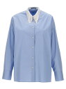 【本日0の付く日ポイント4倍!!】 PRADA プラダ ブルー Light Blue Fringed collar shirt シャツ レディース 春夏2024 P419HOOO1414F0076 【関税・送料無料】【ラッピング無料】 ju