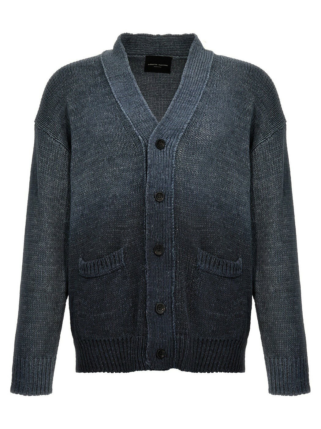 【土日限定クーポン配布中！】 ROBERTO COLLINA ロベルト コリーナ ブルー Blue Degrade cardigan ニットウェア メンズ 春夏2024 RT4001010 【関税・送料無料】【ラッピング無料】 ju