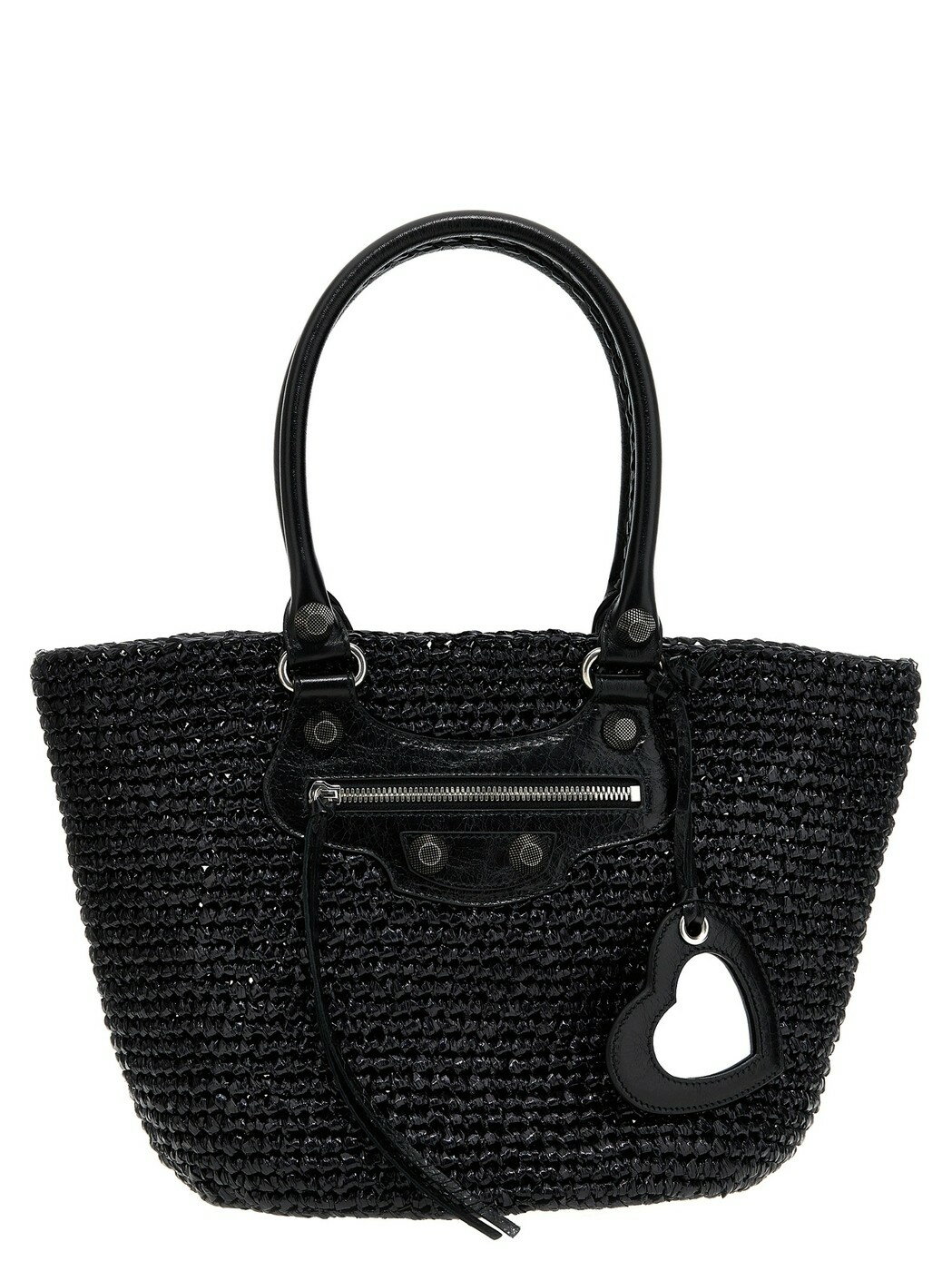 バレンシアガ トートバッグ（レディース） 【土日限定クーポン配布中！】 BALENCIAGA バレンシアガ ブラック Black 'Le Cagole Panier' shopping bag トートバッグ レディース 春夏2024 7861882AA191000 【関税・送料無料】【ラッピング無料】 ju