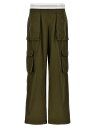 【15,000円以上ご購入で1,000円OFF！】 ALEXANDER WANG アレキサンダーワン グリーン Green 'Mid rise cargo rave pants パンツ レディース 春夏2024 1WC2244724305 【関税・送料無料】【ラッピング無料】 ju